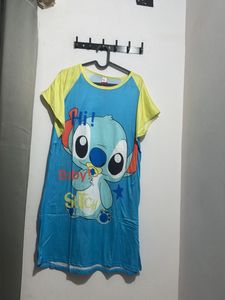 Cute Stitch Nightgown free size