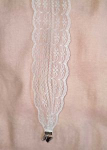 Lace Trim Hair Twilly/ Hairband