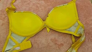 Floral Yellow Bra