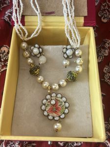 pearl Beaded Necklace Set