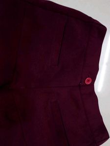 Burgundy Skort