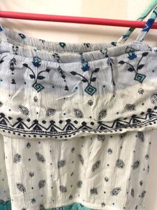 Boho Off-Shoulder Tiered Dress
