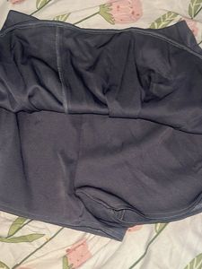 Dark Gray Pleated Skort, office siren , Y2K