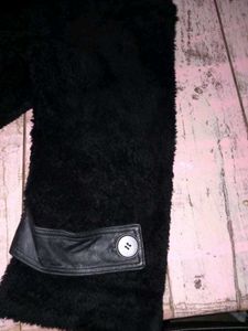 Cozy Black Longline Fleece Coat