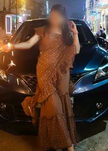 crop top & sharara with attached dupatta