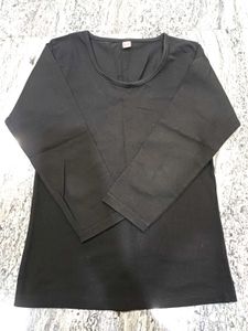 Classic White T-Shirt and black