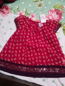 Pink Blue Baby Dress