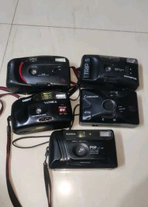 Lot of 5 Vintage Point and Shoot Cameras