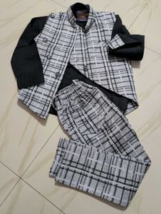 Boy's Plaid Suit Set