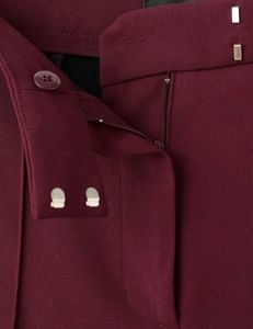Stylish Maroon Wide Leg Trousers