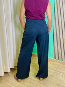 Stylish Wide Leg Black Pants