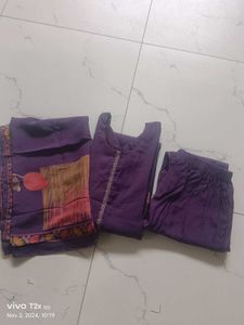 Purple Floral Print Salwar Kameez|Price Slashed😍