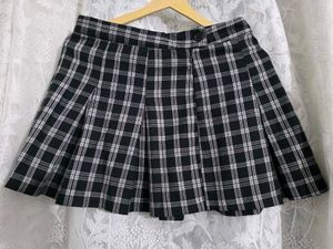 Madison Plaid Pleated Mini Skirt