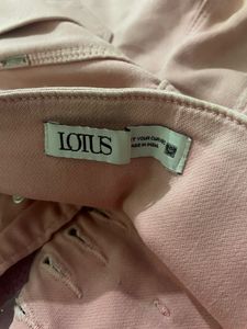 High Waisted Pink Denim Jeans