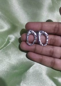 Unique Honeycomb Silver Earrings