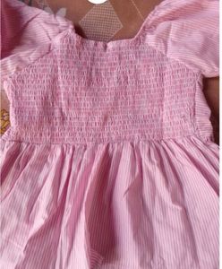 Chic Pink Striped Peplum Top