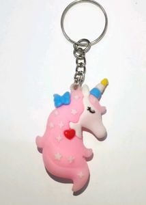 🩷🦄 Pink Unicorn Keychain 🌸✨