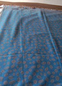 Blue Patterned Scarf