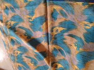 Vibrant Abstract Print Saree