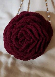 Handmade Rose Clutch Bag