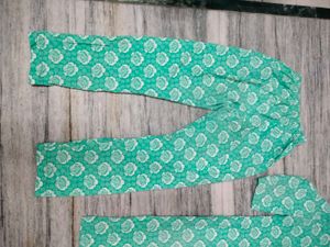 Elegant Green Printed Kurta with Palazzo Set
