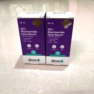 The Derma Co 10% Niacinamide Face Serum - 2 x 10 m