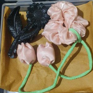 Hair band , bow , clip,  combo set