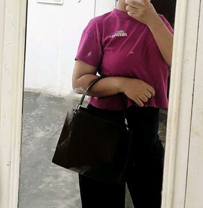 Chic Croc Embossed Handbag
