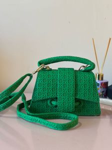Green Textured Mini Bag