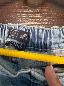 Light Wash Cropped Wide Leg Jeans