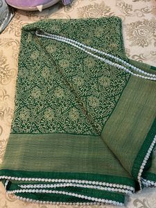 printed saree soft material