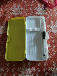 Ronaldo Pencil Box with white board &amp; Marker