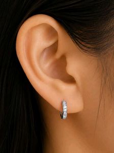 Set of 3 Pairs Crystal Hoop Earrings