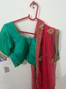 Stunning Emerald Green Lehenga Choli