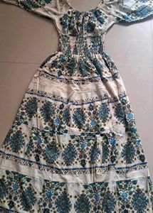 printed gown for everyday casuals