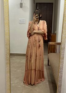 PEACH ORANGE BOHOMEIAN MAXI