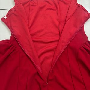 Chic Red A-Line Dress