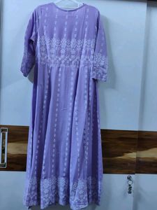 40 Size -l Lavender Anarkali Set