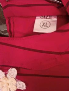 Striped Pink Casual Top