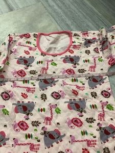 Cute Animal Print Pajama Top