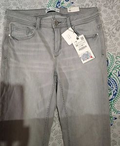 Zara Grey Denim Jeans