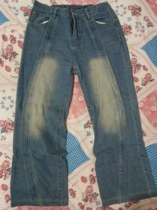 Wide Leg Denim Jeans