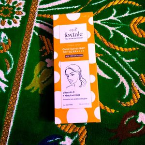 Foxtale Glow Sunscreen SPF 50 PA++++ with Vitamin