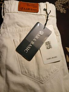 Trendy off white Cargo Pants