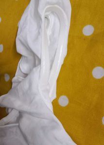 XS size Chic White Ruffle Mini Dress