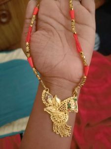Elegant Gold-Toned Mangalsutra Necklace