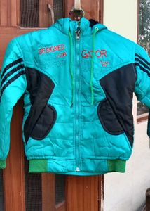 Stylish Teal Puffer Jacket