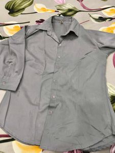 Grey Formal Shirt for Women ❤️