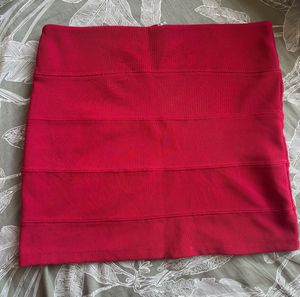 FLASH SALE@250 Red Bandage Style Mini Skirt