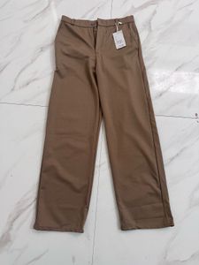 Stylish Brown Wide-Leg Trousers